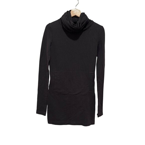 NORMA KAMALI Slim Fit Turtleneck Dress in Black WOmens size Small - Picture 3 of 10